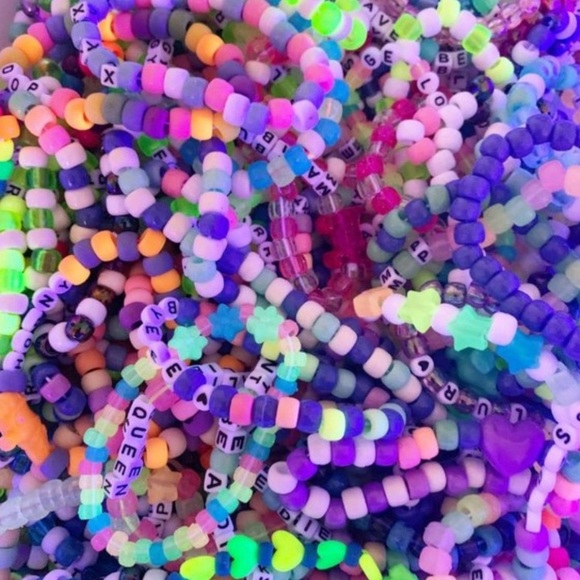 20 Random Rave Kandi Bracelets - Picture 1 of 1
